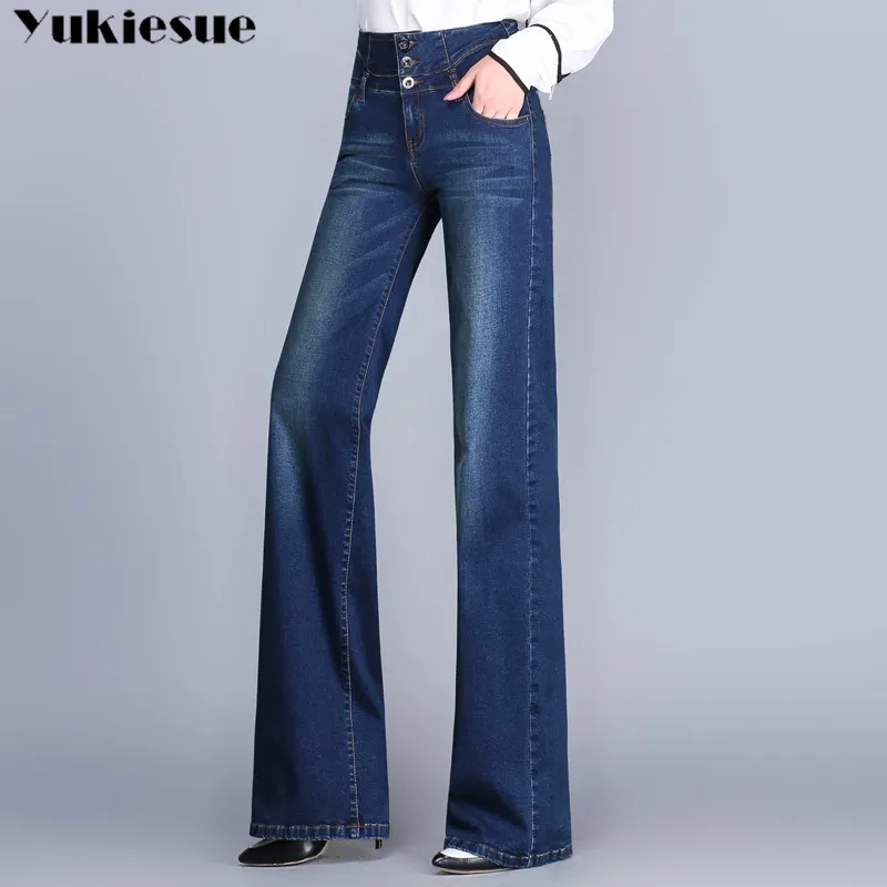 Women's Flare Denim Pants - Mid Rise Bell Bottom Jeans With Stretch Fit | Slimming Wide Leg Flare For Casual Wear - View #7