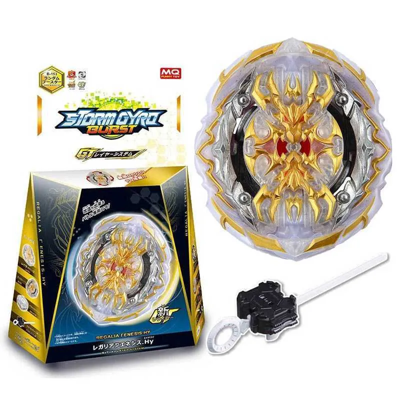 Burst Superking B-153-4 Kreisel B153-4 Gyroskop Regalia Genesis mit Lineal Launcher Metall Fusion Spielzeug Kinder Kinder Geschenke X0528