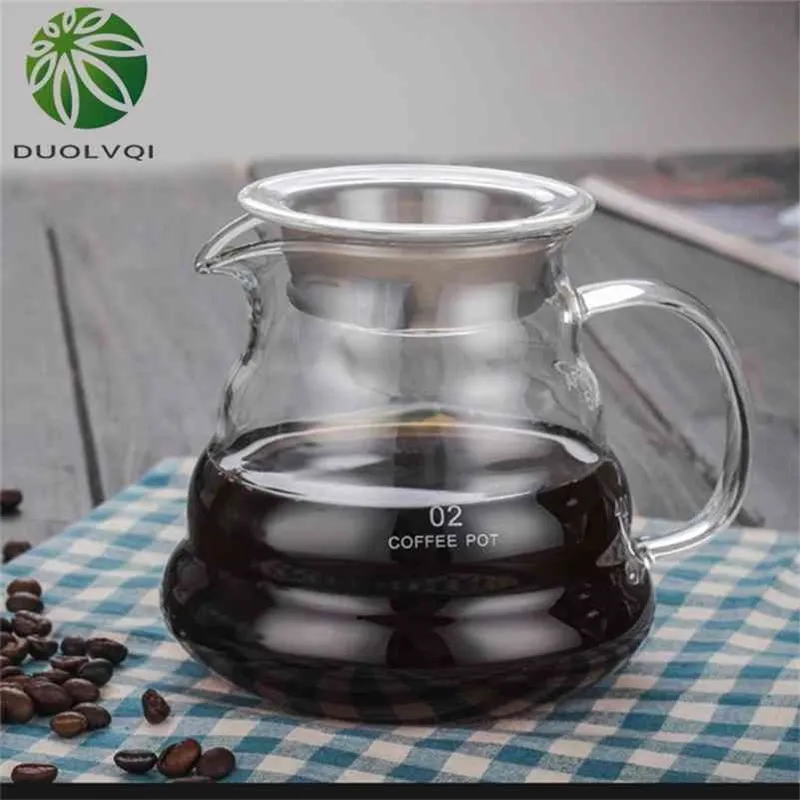 Duolvqi Bollitore a Forma di Nuvola Teiera in Vetro Resistente al Calore Pentola Riutilizzabile Utensili da Caffè 360/600/800ml 210408