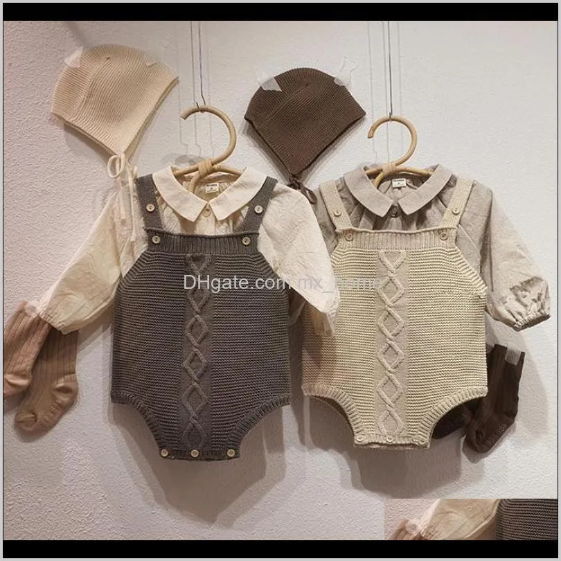 autumn baby boys girls sweater baby knitted bodysuit toddler knit cardigan newborn knitwear long sleeve cotton baby jacket tops 201103