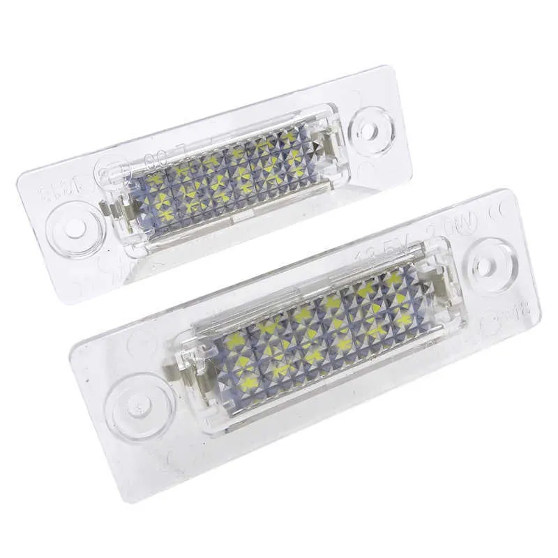 New 1 Pair 18SMD Rear LED Number License Plate Light Lamp for VW Touran /Passat B6 5D /Jetta Candy SKODA Superb 1 3U B5 car