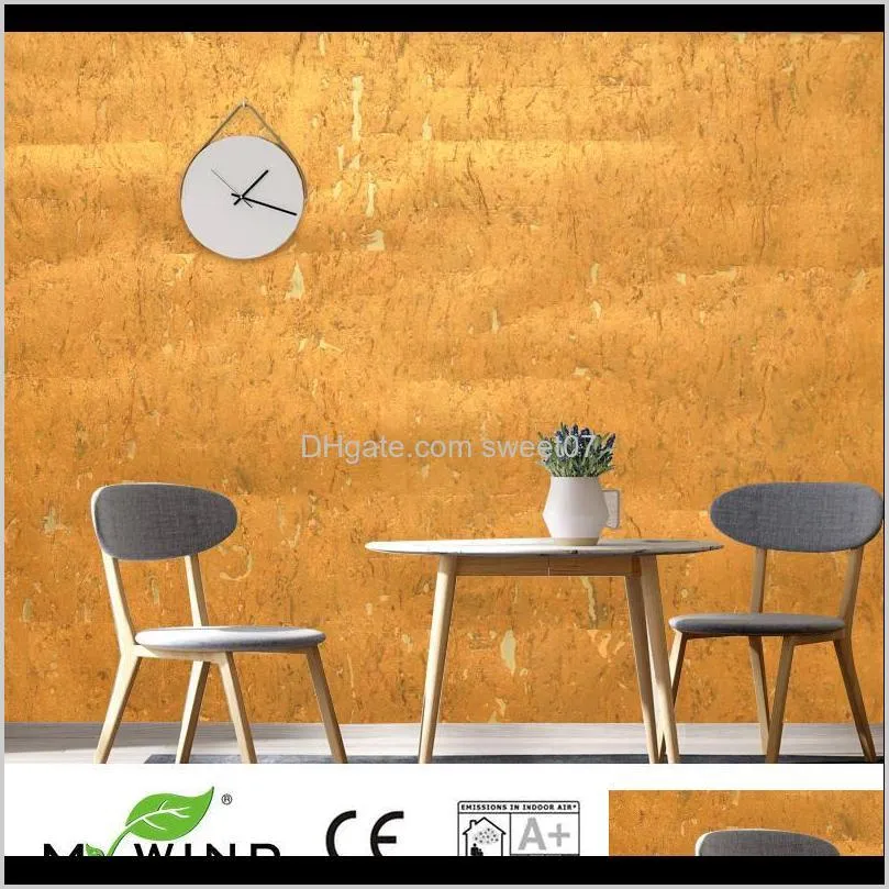 mywind new design new style silver orange cork wallpaper design natural wood white home decor wall paper