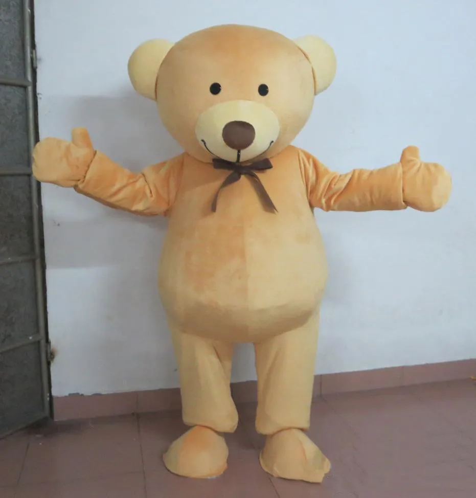 Costume della mascotte dell'orso bruno di Halloween Animale del fumetto di alta qualità Personaggio a tema anime Carnevale Unisex Adulti Vestito da festa di compleanno di Natale