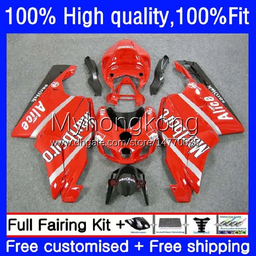 Spritzguss-Verkleidungen für DUCATI 749–999 749S 999S 749 999 Karosserie 03–06 15Nr