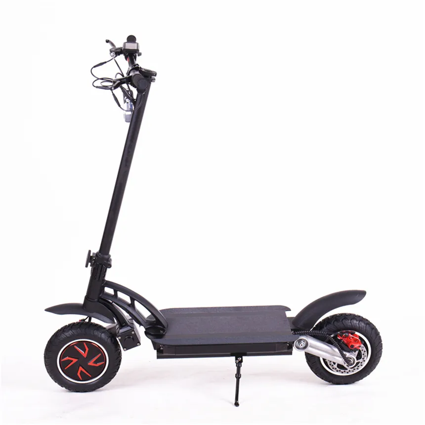 Off-Road Electric Dual Drive Scooter Motor Único 55km / H de Alta Velocidade Folding Dobrar Facilmente Adulto E Skate