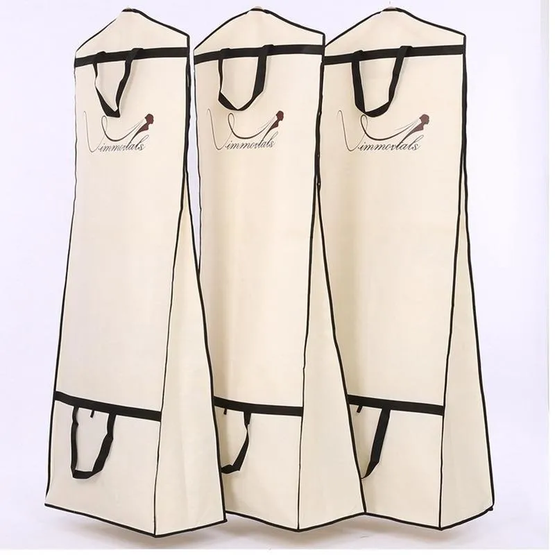 ストレージバッグ厚手の材料の厚い材料の大きいサイズのウェディングドレスのダストカバーの保護袋防塵性のカラー印刷MJ