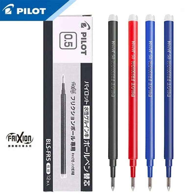 6/12/24/36 pièces pilote BLS-FR5 0.5mm recharges de stylo gel effaçable bleu/rouge/noir encre fournitures d'écriture bureau fournitures scolaires 210330