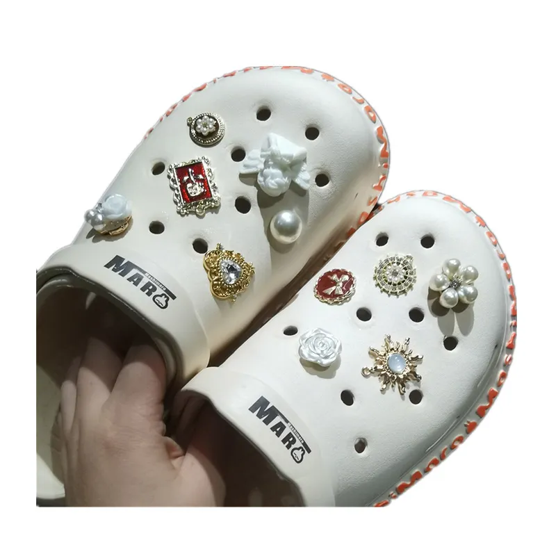 Brand Shoes Designer Croc Charms Bling Rhinestone JIBZ Girl Gift for Clog  Decaration Metal Accessories2108