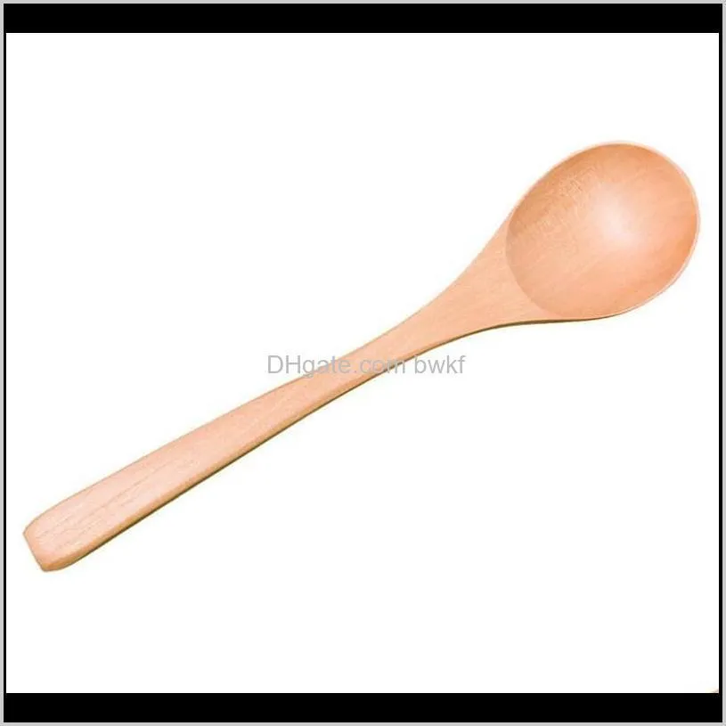 13*3cm high quality wooden spoons tea coffee milk honey tableware kitchen accessories cooking sugar salt small spoons dc159