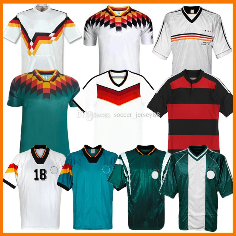 Maillots de football rétro 1992 1996 1988 92 96 98 14 15 Littbarski BALLACK KLINSMANN 1998 2014 2014-15 Matthias kits de maillots de football vintage classiques KALKBRENNER