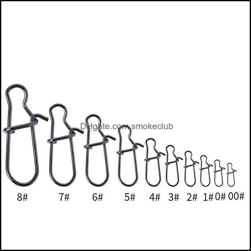 Sport Utomhus Rostfritt Stål Pin Tackkle Brosch Fiske Svängar med Snap Hooks Förbättra Snabb Verktygsanslutningsutrustning Aessories 0 2bz K2
