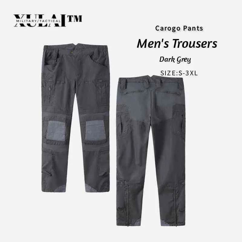 Pantalones de hombre Coyote caqui, resistentes al desgaste, resistentes al agua, con superficie de alta calidad, en 7 colores, pantalones Cargo azul marino para hombre H1223