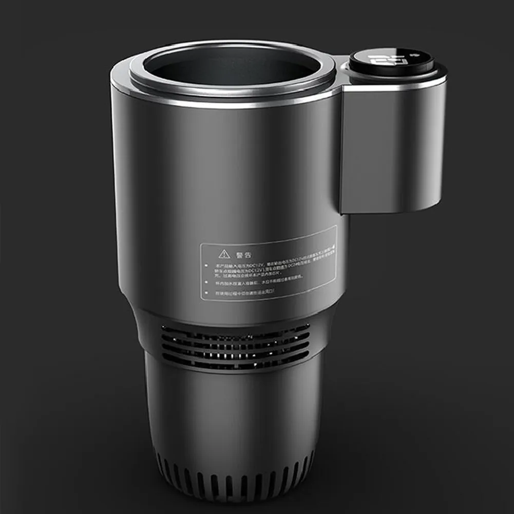 2 in 1 DC 12V Cooling Heating Portable Drinks Beverage Cans Holder Smart Cup Mug Warmer Cooler Car Refrigerator
