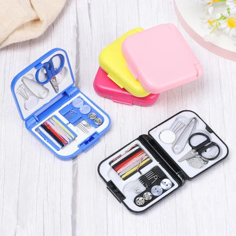 1pc Portable Mini Kit de couture professionnel maison voyage boîte sacs de rangement bricolage aiguille fils ensemble accessoires outil Notions outils
