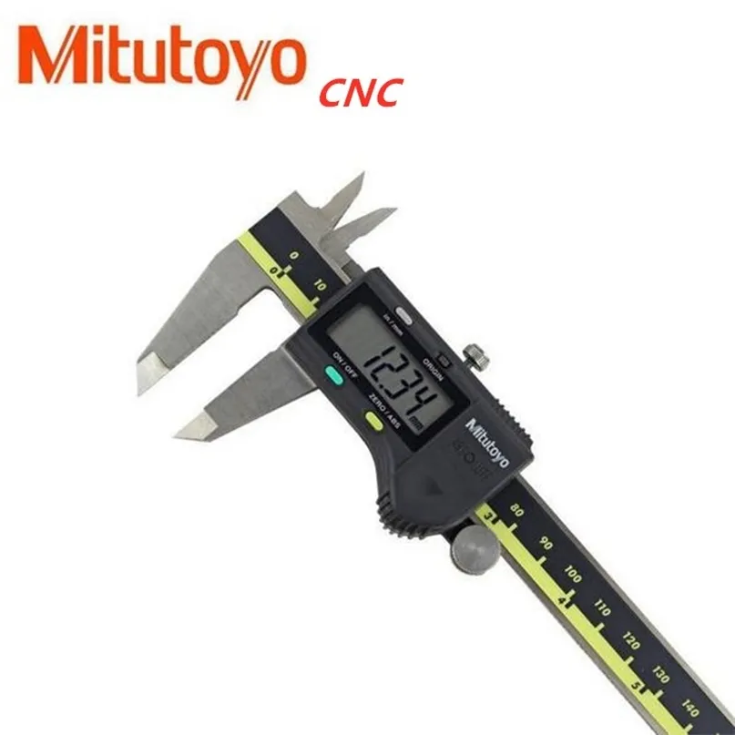 Mitutoyo CNC LCD الفرجار الرقمية Vernier S 8inch 150 200 300mm 500-196-20 قياس الإلكترونية الفولاذ المقاوم للصدأ 210810