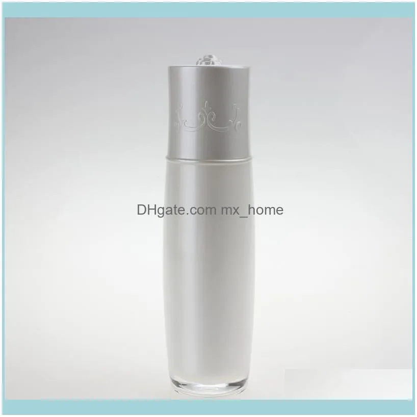 Storage Bottles & Jars 80ml Acrylic Pump Lotion Bottle With White Press Cosmetic Container