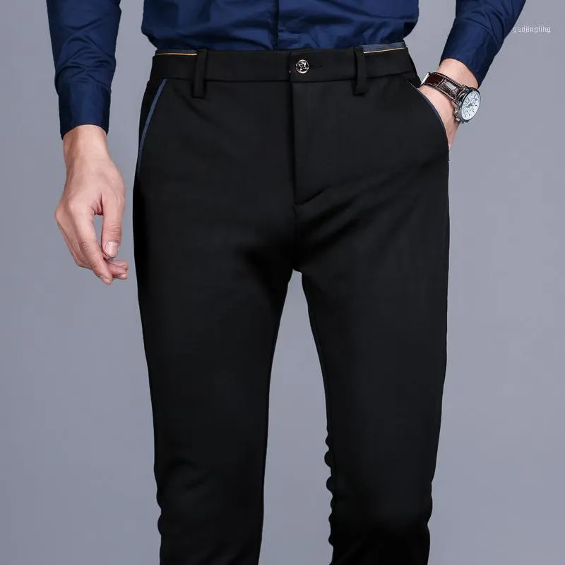 Męskie Chinos Wysokiej Jakości Bawełniane Spodnie Casual Stretch Spodnie męskie Mężczyzna Długi Prosto Plus Rozmiar 28-381