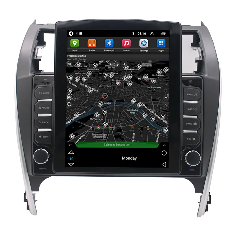 Verticale Android Auto Dvd Radio Multimedia Speler voor TOYOTA CAMRY 2012-2014