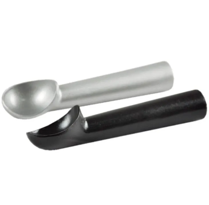 18cm Aluminium Alloy Ice Cream Scoop Spoon Spoons Tools Black Silver Colors Dipper Handle Nonstick Anti Freeze Non Stick SN2728