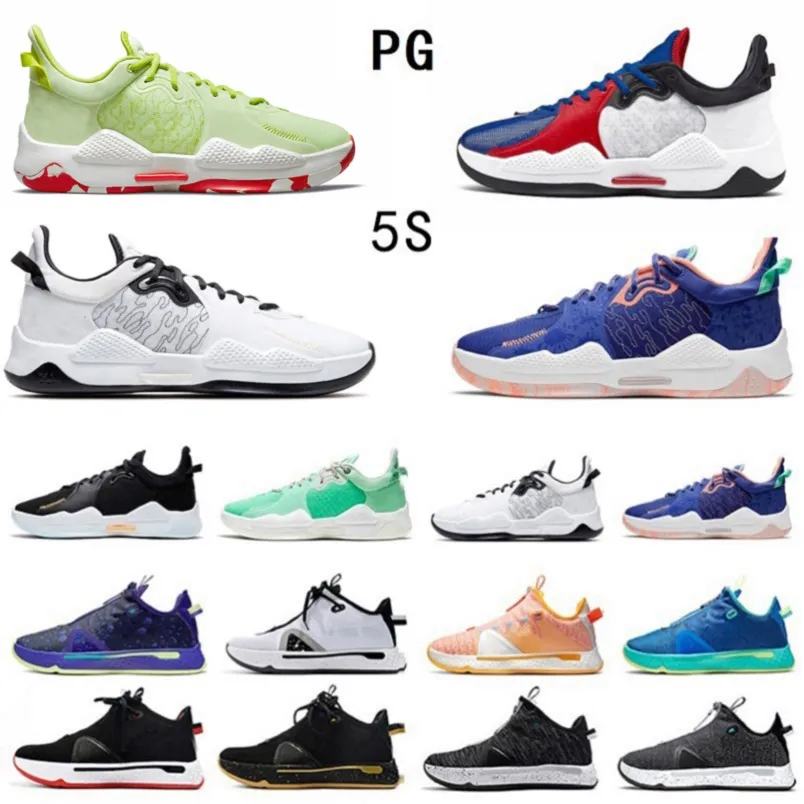 Sale Paul George PG 5 V Mens Basketball Shoes High Quality Clippers Bred Blue powder Pickled Pepper Multi Color Oreo PlayStation PG5 trainers men