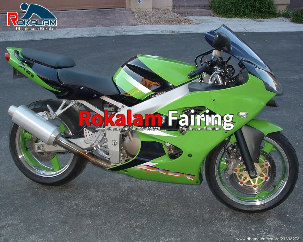 FALTINGS مخصص مجموعة ل Kawasaki Ninja ZX6R ZX 6R 2000 2001 2002 أجزاء بلاستيكية ما بعد سماعات دراجة نارية للدراجات النارية (حقن صب)