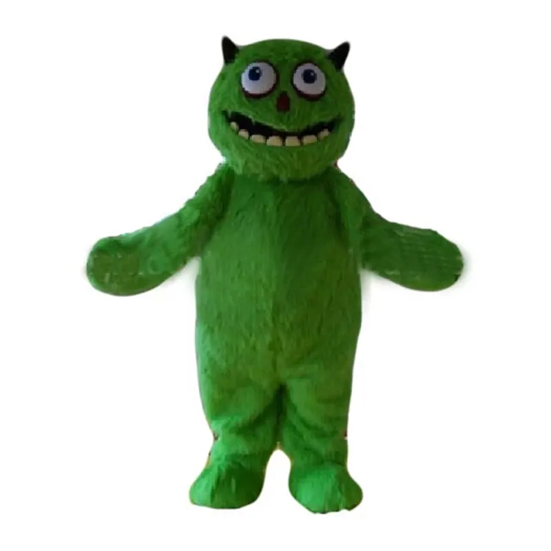 Dia das Bruxas Verde Alien Mascot Traje Top Qualidade Personagem de Desenhos Animados Roupas Adultos Tamanho Natal Carnaval Festa de Aniversário Festa Outdoor Outfit
