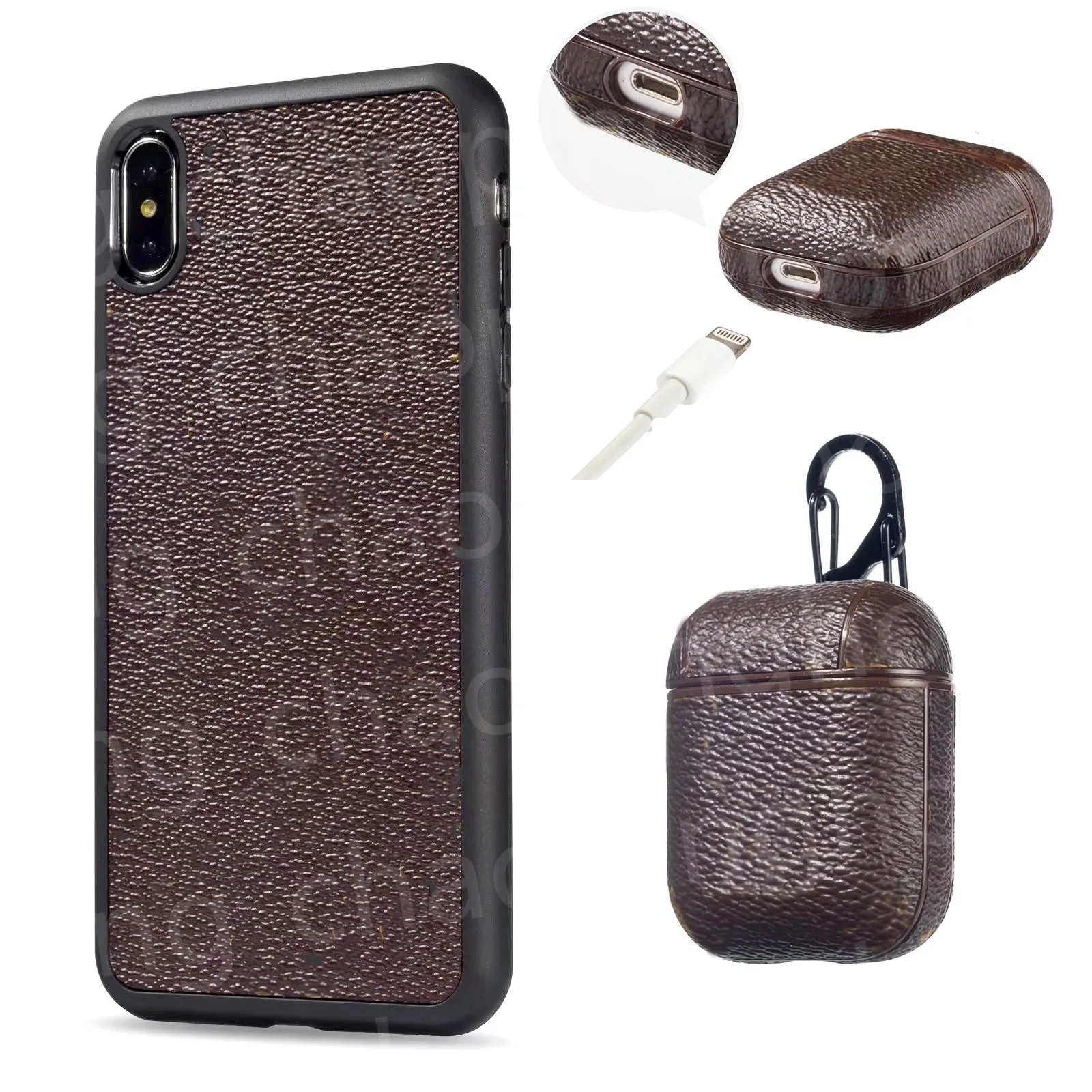 Fashion Phone Cases voor iPhone 13 Promax I 12 11 XS XR XSMAX 8 7 Plus Mobiele Shell Luxe Designer Oortelefoon Pakket Airpods 3e Generatie Nieuwe 2021 Air Pods Pro 2 3 4 Cover