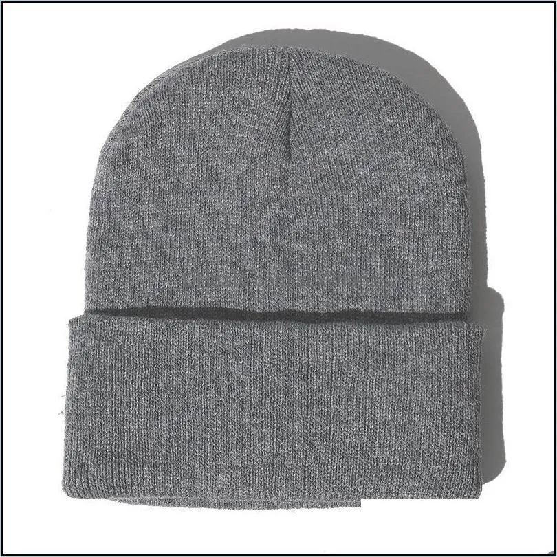 Berets Winter Hats For Women Men Beanies Knitted Fluorescent Hat Boy Girls Crochet Warm Bonnet Casual Cap Unisex Autumn