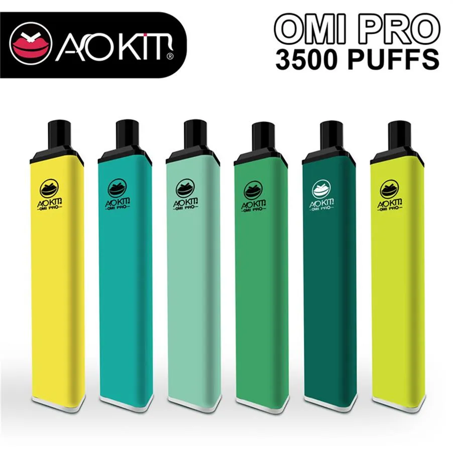 Aokit omi pro descartável e cigarros dispositivo kit 3500 puffs bateria recarregável 10ml pod vara vape11