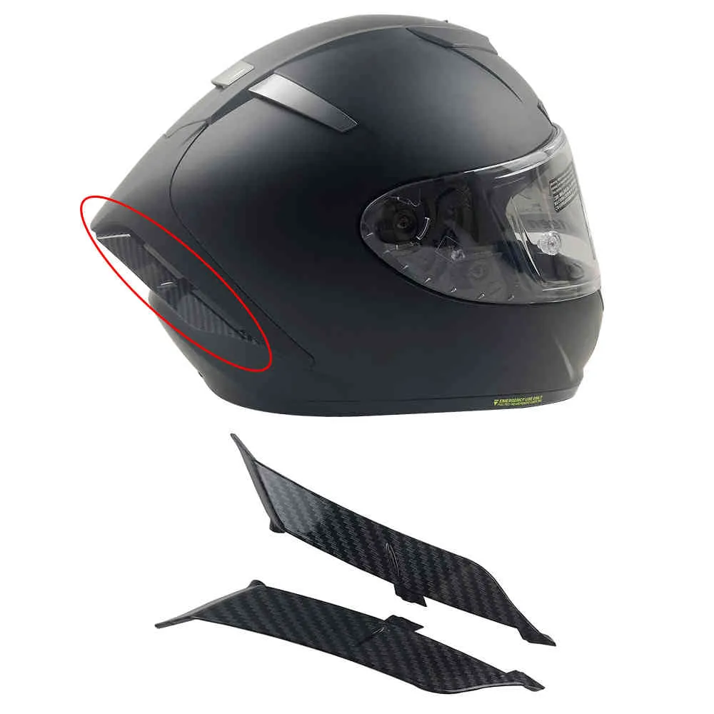 탄소 섬유 패턴 오토바이 후방 트림 헬멧 스포일러 액세서리 케이스 Shoei X14 X-14