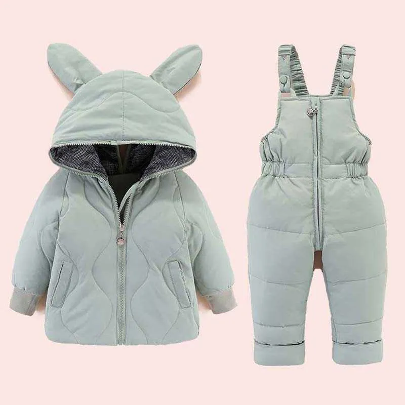 Combinaison Neige Bébé Avec Capuche - Imprimé Ourson - 3 Mois à 3 Ans - Polyester Chaud