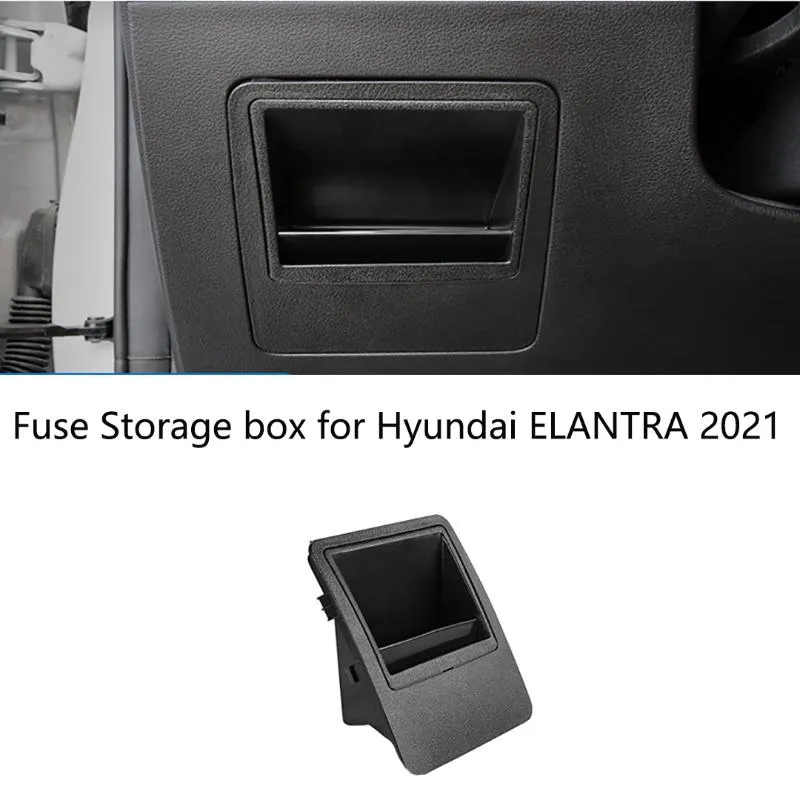 Bilarrangör Säkringslåda för Elantra Motor Plastkåpa Original fordon 2021