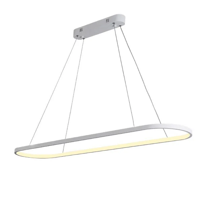 Modern Pendant Lights LED Lamp Oval Shaped Line Lighting Fixtures Abajour For Dining Living Room Bedroom Kitchen Salon Lamps