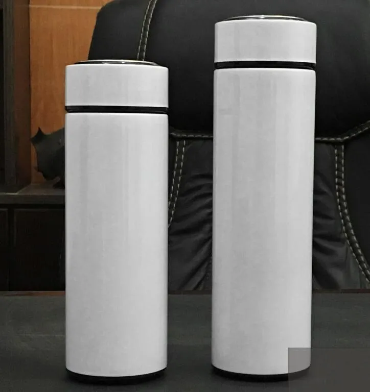 Sublimatie Straight Tumbler Skinny Tumblers Premium Vacuüm Business Cups Geïsoleerde Waterbeker voor Warmte Transfer Draagbare Reis Mok 5 Kleuren 500ml WMQ769-1