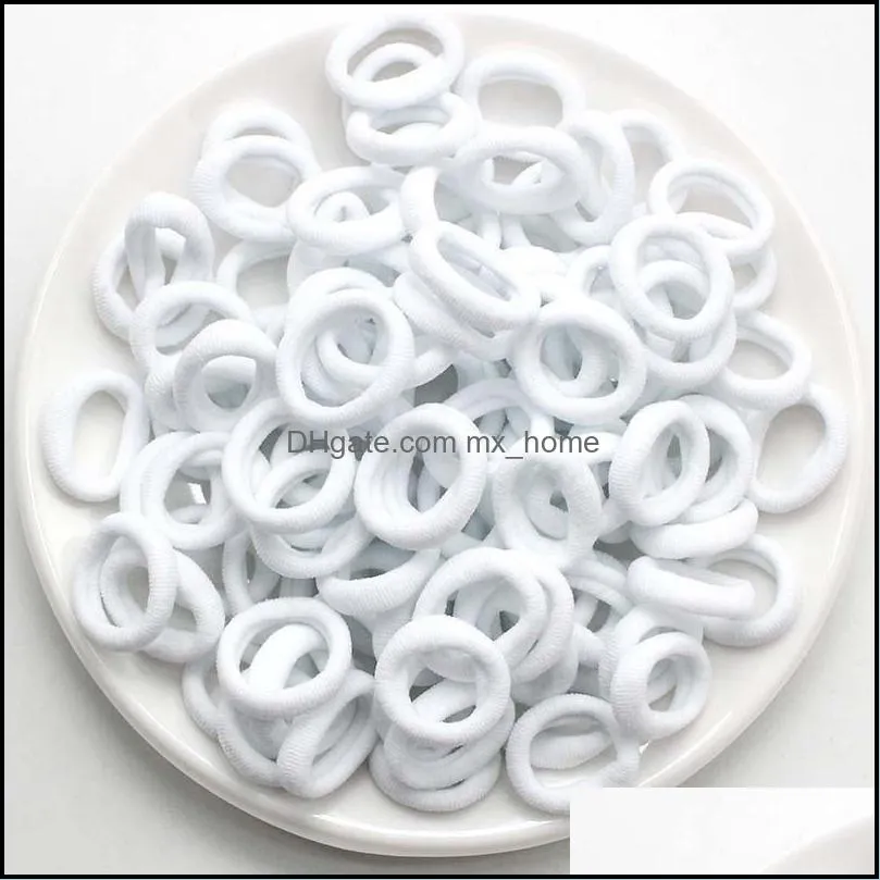 Hair Accessories 100Pcs 2.5CM Elastic Rope Girl Band Rubber Small Gifts Children Gift Head Wholesale