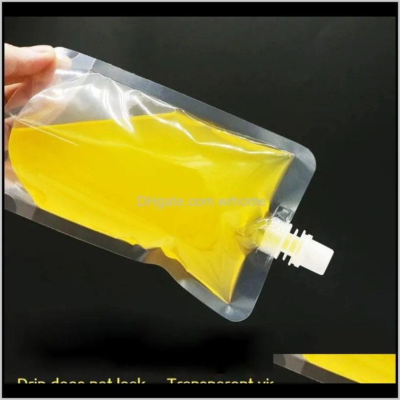 pack, stand-up plastic drink packaging bag spout pouch for beverage liquid juice milk coffee storage bags