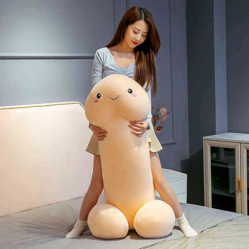 Divertente pene peluche 30 cm-100 cm simulazione farcito morbido cazzo bambola vita reale pene cuscino cuscino carino giocattolo sexy regalo interessante