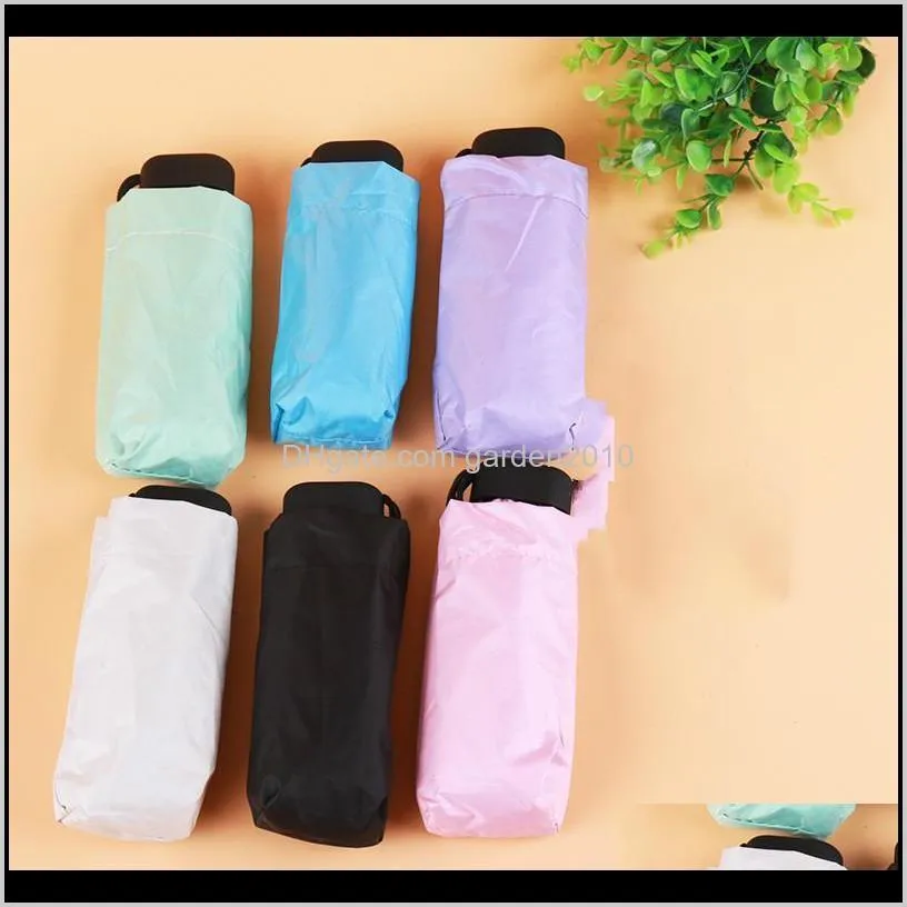 new portable men`s umbrella mini pocket umbrellas prevent uv rainproof folding ladies small five fold sun umbrella sale