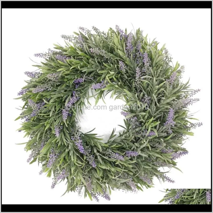 valentines day decoration artificial lavender wreath for wedding durable beautiful and decorative handmade wreath best gift