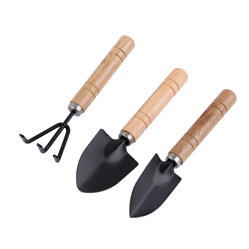 3 Pcs/Set New Creative Gardening Tools Three Piece Mini Garden tools Small Shovel rake Spade Potted Plant Flowers