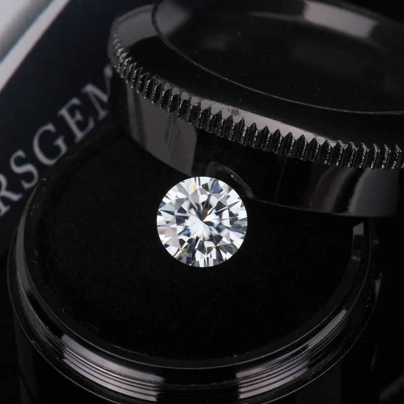 Pierres précieuses en vrac taille brillant 1 Carat VVS1 diamant couleur D 6.5mm Moissanite bijoux pendentif en pierre naturelle pour chaîne de collier H1015