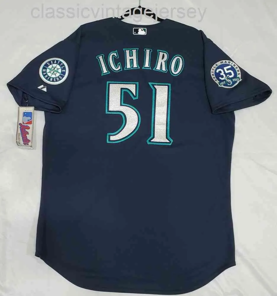 Hommes Femmes enfants ICHIRO SUZUKI SEATLE ON FIELD JERSEY Broderie New Baseball Jerseys