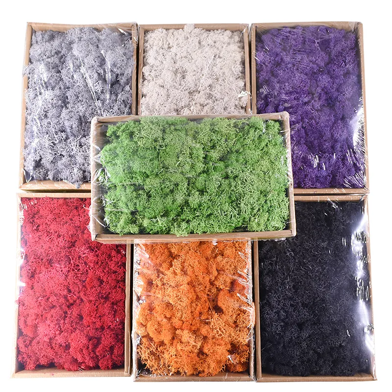 40g High Quality Artificial Moss Immortal Moss Simulation Green Plant Grass Home Decorative Wall DIY Micro Landscape Accessories