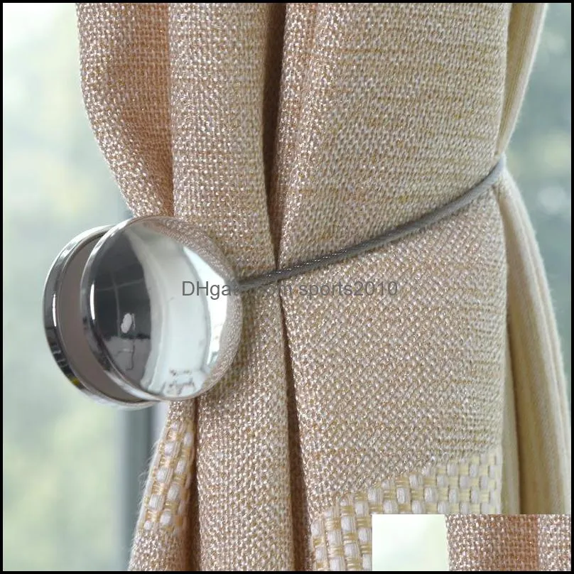 European Style Magnetic Curtain Buckle Curtain Ball Tie Strap Clip Korean Jewelry Tied Flower Buckle Home Decor