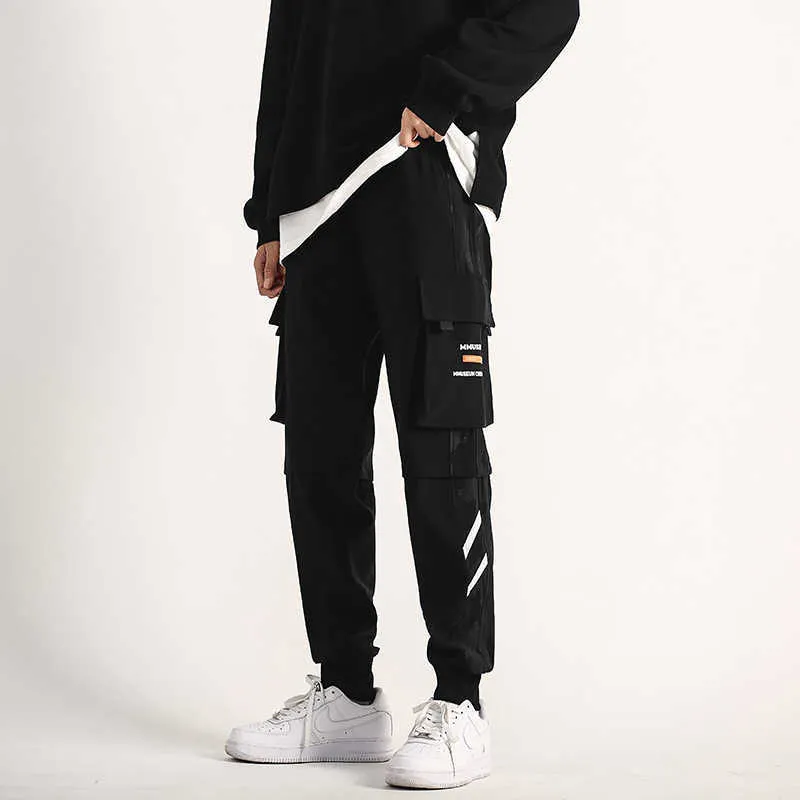 Mens Multi Pockets Cargo Harem Pants 2021 Streetwear Hip Hop Casual Track Joggers Bershka Cargo Trousers In Harajuku Style XXL X0723 From Mengqiqi02 13.57 DHgate.Com