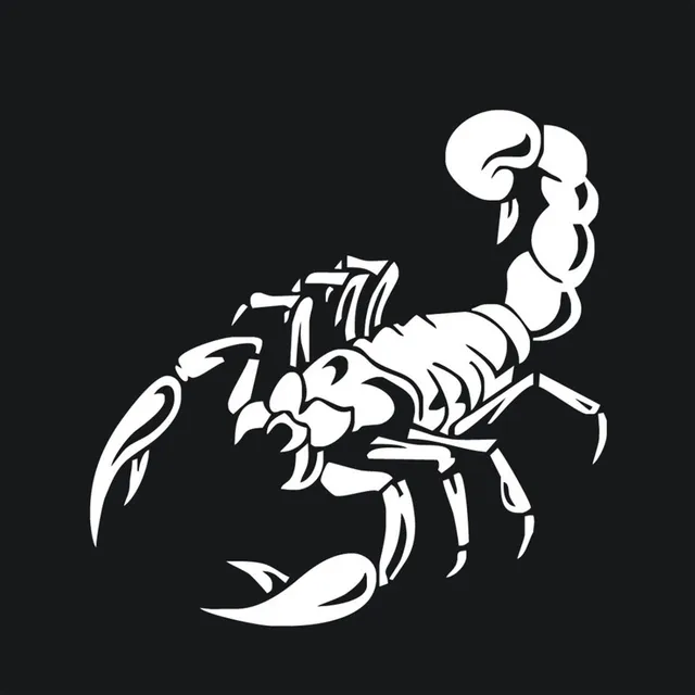 Adesivo 3D Scorpione In Metallo Per Auto - Emblema Personalizzato Antiruggine 6 Cm (Argento, Nero, Rosso...)