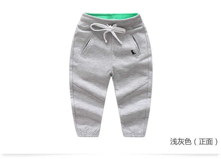  Spring Autumn Casual 2 3 4 5 6 7 8 9 10 Years Solid Color Cotton Drawstring Child Baby Kids Boys Sports Long Trousers Pants (17)