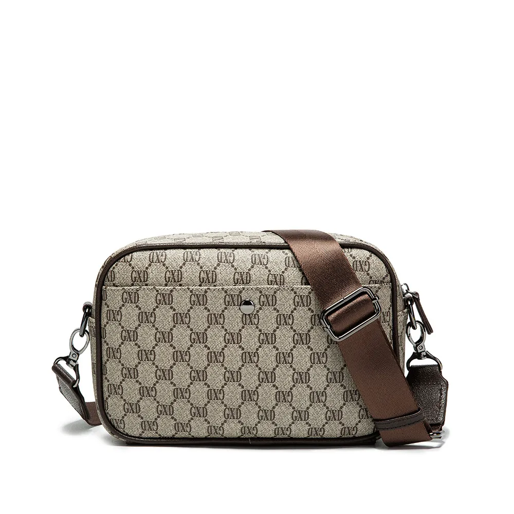 2021 Nieuwe Mannen Messenger Crossbody Schoudertas Luxe Designer GXD Letters Gedrukt Leer Casual Business Handtas Purse