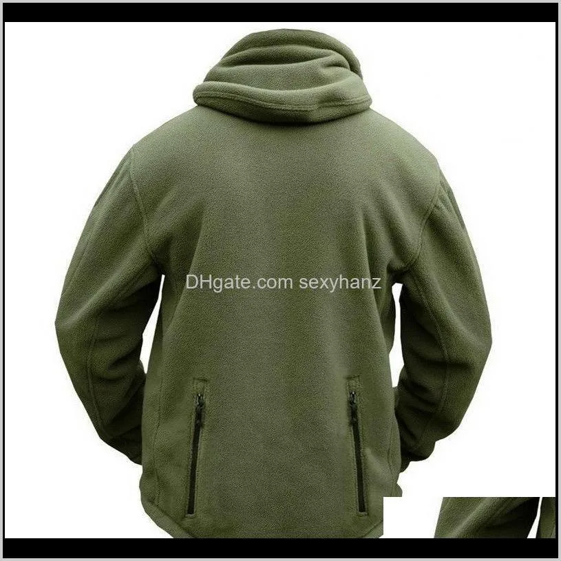 mens autumn winter fleece zipper hoodies long sleeve hooded sweatshirt tactical tracksuit jacket outerwear coat for men