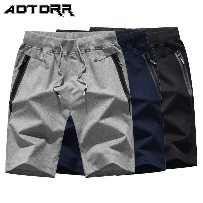 Brand Fashion Solid Color Shorts Men Summer 2021 Loose Breathable Sweat Mens Casual Running Beach M-5XL Men's